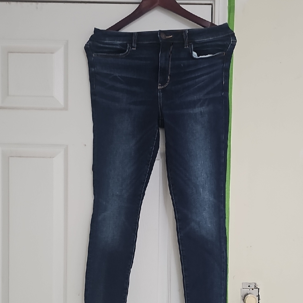 American Eagle Outfitters Dark Blue Women's Skinny Jeans